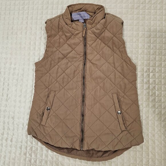 Laura Scott Quilted Vest Size M - Picture 1 of 4